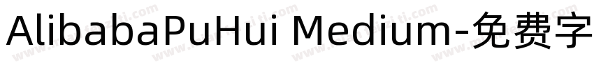 AlibabaPuHui Medium字体转换